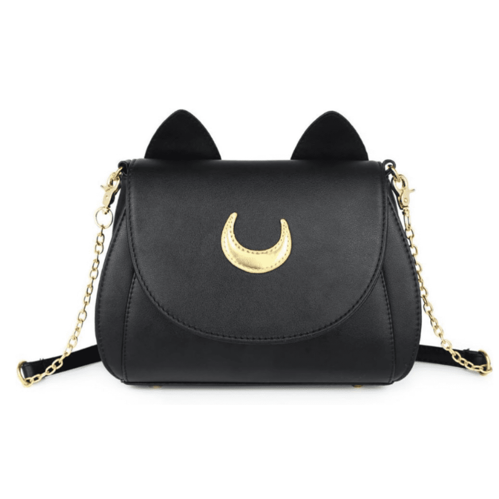 Moon Luna Cat Purses Pu Leather Gothic Purse Cosplay Moon Sailor Bag Handbags Shoulder Bags