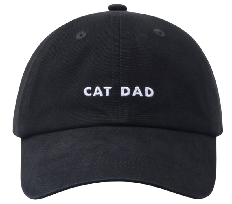 Cat Mom & Dad Hats for Proud Cat Parents | for Men & Women | Embroidered Text - Adjustable Fit - 100% Cotton