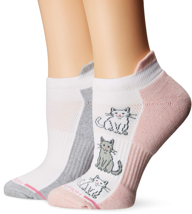 Dr. Motion womens 2pk Compression Low Cut Socks