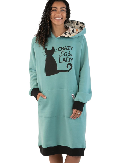 Lazy One Oversized Hoodie Sweatshirt, Comfortable Sleepwear