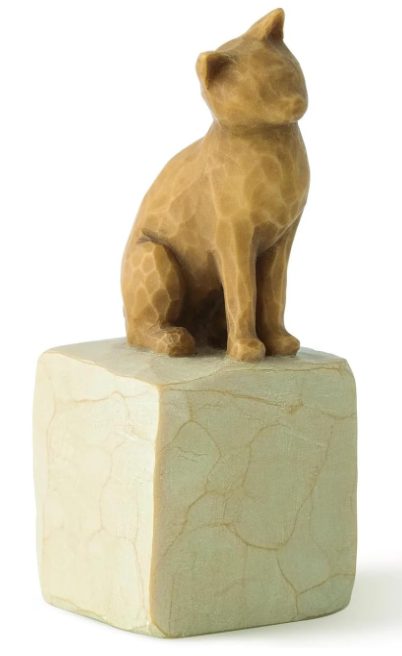 Willow Tree Love My Cat (Light), Always with me, Full of Personality!, A Gift to Celebrate A Pet Adoption for Animal Lovers and Tabby Cat Owners, Sculpted Hand-Painted Figure