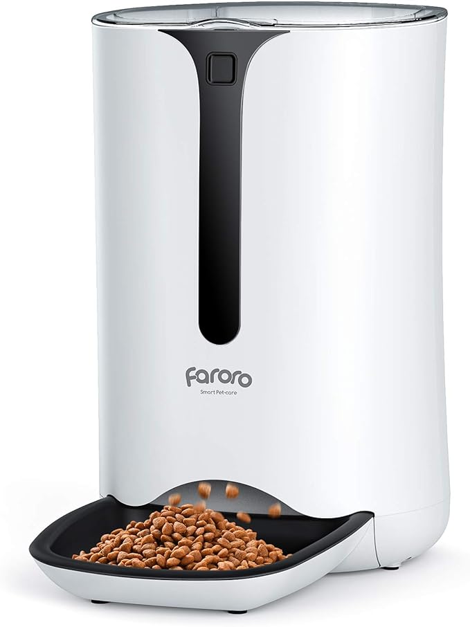 
Roll over image to zoom in







Faroro Automatic Cat Feeder, 7L Cat Food Dispenser with Portion Control, 1-5 Meals Per Day, 10s Voice Recording, Dual-Power Supply for Cats and Small Dogs