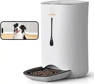 WOPET Automatic Dog Feeder with Camera, 7L Pet Feeder with 1080P HD Video, APP Control, 5G WiFi Smart Feeder for Dogs & Cats