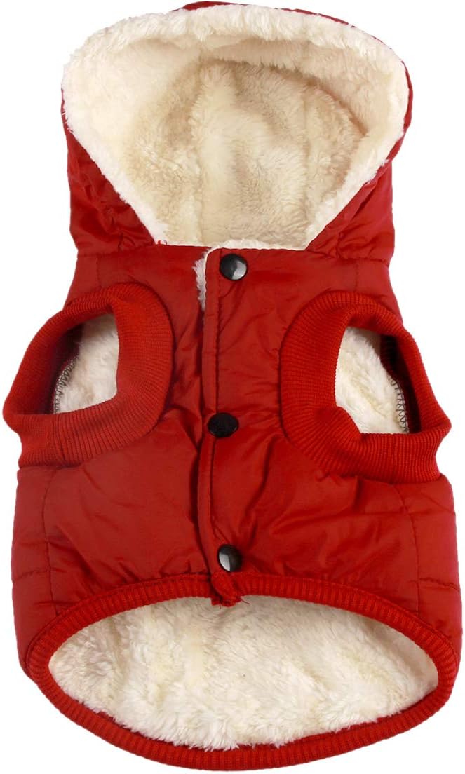 Vecomfy Fleece Lining Extra Warm Dog Hoodie in Winter