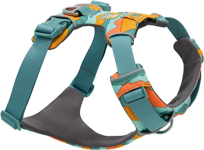 Made for extended wear: Versatile, lightweight, durable, and made for all-day outdoor adventures; Designed for easy leash transitions
Continued innovation: Simplified girth adjustment with improved buckle; Four adjustment points for full range of motion; Easy access ID pocket for secure dog tag storage; New harness colors
Padded for comfort: Foam-padded strips across the chest and belly provide equal load distribution and comfort when running, walking, or resting
2 leash attachment points: Reinforced webbing at chest stands up to hard pulling and gives additional control; Aluminum V-ring centered on back
Maximum visibility: Bright, easily visible fabric with reflective trim helps your dog stand out against any landscape, day or night