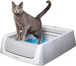 PetSafe ScoopFree Crystal Pro Self-Cleaning Cat Litterbox - Never Scoop Litter Again - Hands-Free Cleanup with Disposable Crystal Tray - Less Tracking, Better Odor Control - Includes Disposable Tray