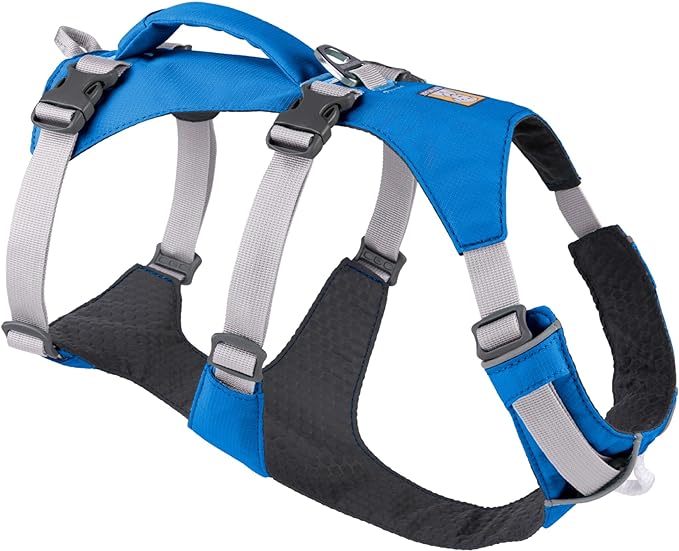 Lightweight and Durable: A lightweight lift-and-assist harness that's versatile and easy to put on; Designed for hiking, rock scrambling, or any activity where your dog might need a little help; Updated shell fabric for improved durability
Continued Innovation: Equipped with a padded handle and load-dispersing chest/belly panel for balanced and comfortable lifting options for assisting dogs; A popular choice for dogs who need mobility assistance and amputee dogs; New harness colors
Multiple Leash Connection Points: Features three leash attachment options; We’ve updated the chest attachment point for greater durability for pullers; There are 2 leash points on the back for a more relaxed setup or towing
Enhanced Adjustability: 6 points of adjustment and an easy on/off construction ensure a secure fit; A minimalistic yet effective solution for active dogs; Includes a debris-resistant liner that keeps the harness clean and fur free
Maximum Visibility: Reflective trim helps your dog stand out against any landscape, day or night; Includes a light loop for attaching The Beacon (sold separately)