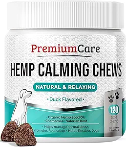 REMIUM CARE Hemp Calming Chews for Dogs Anxiety, 9.3 oz (264g)