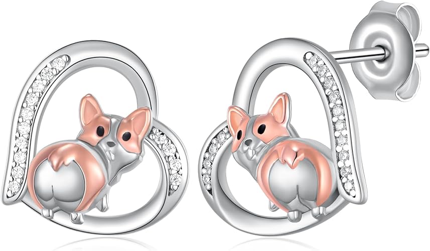 Corgi Earrings for Women Design: A cute corgil lying is relaxing itself and enjoying life. Reminds you to live in the moment and enjoy the life you earn. Whenever you wear corgi jewelry, there comes with joys and vigor.
Sterling Silver Corgi Earrings Material: This cute corgi earrings is made of 925 Sterling Silver, which is nickel-free, lead-free and cadmium-free, hypoallergenic, comfortable to wear, suitable for long-term wear and is friendly to people with allergies.
Corgi Dog Earrings Size: The size of the puppy corgi dog earrings is 11*8mm. Packaging: 1 x Corgi Earrings; 1 x polishing cloth; 1 x exquisite gift box.
Corgil Dog Jewelry Gifts: It comes in an exquisite gift box. corgil dog earring is always a good gift choice, suitable for giving birthday gift, anniversary gift, mother's day gift, christmas gift for women, mother, wife or a cute gifts for yourself or anyone you loved.
All SCZKLAQ jewelry we sell is characteristic of superior quality and exquisite design, to guarantee your complete and total satisfaction, Please feel free to contact us, We will assist you a solution immediately.