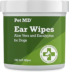 Advanced Formulation Designed to Gently Clean, Deodorize and Dry Your Pets Ears
Gentle and Safe for Regular Use which Prevents Ear Infections, Reduces Wax Build Up and Removes Debris in and Around the Ear
100 Convenient, Alcohol Free, Soothing and Non-Irritating Disposable Ear Wipes for Dogs. For Dogs Over 12 Weeks Old
Reduce Foul Ear Odor and Prevents Infection to Keeps Your Dog Happy and Healthy without Medication
Made in the USA in Federally Regulated Manufacturing Facilities to Ensure Quality and Safety