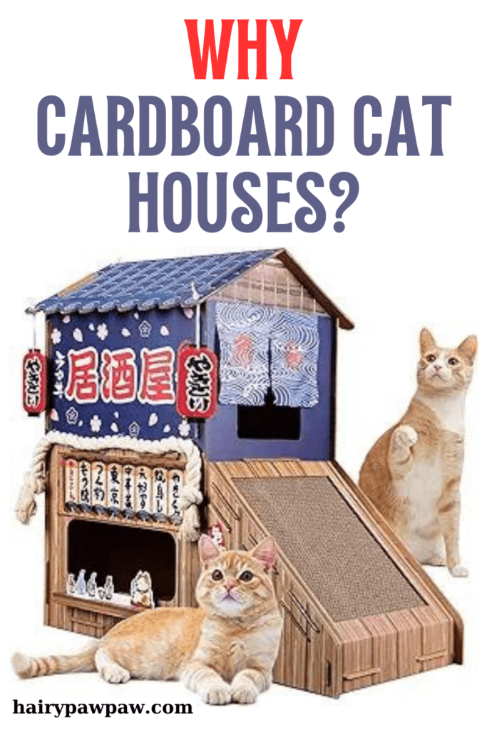 Why Choose Cardboard Cat Houses?
Affordable and Eco-Friendly

Cardboard cat houses offer a budget-friendly option that doesn’t sacrifice quality or comfort. Plus, they’re made from recyclable materials, making them a great choice for environmentally conscious pet owners. With these houses, you can give your cat a cozy retreat without spending too much.

Cats Adore Cardboard

Cats have a natural attraction to cardboard. The texture is just right for scratching, and the enclosed space gives them that snug, secure feeling they love. Not to mention, the crinkling sound adds to their fun, while the ability to hide and pounce makes cardboard houses an instant hit with most cats.

Quick to Assemble and Replace

Setting up a cardboard cat house is a breeze. And when it starts to show signs of wear and tear, it’s easy to replace without much hassle. Many designs are also customizable, allowing you to decorate them to match your home’s style, adding a personal touch that both you and your cat will appreciate.

Promotes Play and Exercise

These houses do more than just provide a place to rest. They create an engaging environment for cats to explore and play. With multiple entry points, various levels, and areas to scratch, cardboard cat houses encourage your cat to stay active, promoting both physical exercise and mental stimulation.