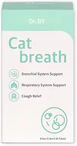 Doctorby Cat Breath Bronchial Supplements - Cat Nose Relief Sneezing runny Nose Drops Respiratory Function & Immune Support