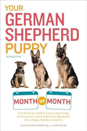 Your German Shepherd Puppy Month by Month, Second Edition, provides readers with everything they need to know and do at each stage of development to make sure their playful, energetic puppy grows into a happy, healthy, and well-adjusted companion. Expert authors Liz Palika, vet Deb Eldredge, and breeder Joanne Olivier team up to cover all the questions new owners tend to have, and many they don’t think to ask, including:

   • What to ask the breeder before bringing your puppy home.
   • Which vaccinations your puppy needs and when to get them.
   • How to make potty training as smooth (and quick) as possible.
   • What do to when your puppy cries at night.
   • Why and how to crate train your puppy.
   • When socialization should happen and how to make sure it does.
   • When your puppy is ready to learn basic commands—like Sit, Stay, and Come—and the best way to teach them.
   • When and how to go about leash training.
   • How much exercise your puppy needs to stay physically and mentally healthy.
   • What, how much, and when to feed your puppy to give him the nutrition he needs without the extra weight he doesn’t.
   • When your puppy is ready for obedience training and how to make sure it works.
   • How and how often to bath your puppy, brush his coat, clip his nails, and brush his teeth.
   • How to know what requires a trip to the vet and what doesn’t.
   • What causes problem behaviors, when to expect them, and how to correct them.