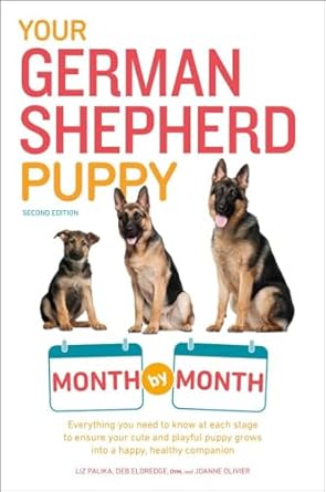 Your German Shepherd Puppy Month by Month, Second Edition, provides readers with everything they need to know and do at each stage of development to make sure their playful, energetic puppy grows into a happy, healthy, and well-adjusted companion. Expert authors Liz Palika, vet Deb Eldredge, and breeder Joanne Olivier team up to cover all the questions new owners tend to have, and many they don’t think to ask, including:

   • What to ask the breeder before bringing your puppy home.
   • Which vaccinations your puppy needs and when to get them.
   • How to make potty training as smooth (and quick) as possible.
   • What do to when your puppy cries at night.
   • Why and how to crate train your puppy.
   • When socialization should happen and how to make sure it does.
   • When your puppy is ready to learn basic commands—like Sit, Stay, and Come—and the best way to teach them.
   • When and how to go about leash training.
   • How much exercise your puppy needs to stay physically and mentally healthy.
   • What, how much, and when to feed your puppy to give him the nutrition he needs without the extra weight he doesn’t.
   • When your puppy is ready for obedience training and how to make sure it works.
   • How and how often to bath your puppy, brush his coat, clip his nails, and brush his teeth.
   • How to know what requires a trip to the vet and what doesn’t.
   • What causes problem behaviors, when to expect them, and how to correct them.
