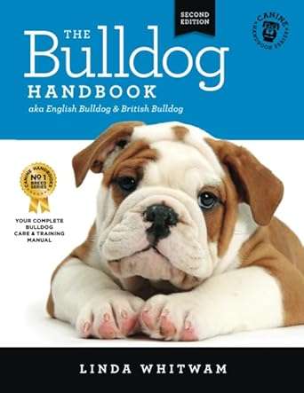 With over 440 FIVE-STAR reviews, this is by far the highest-rated English Bulldog book.
"Brilliant book, really informative, easy read. I had purchased a different book about bulldogs prior to getting this book, but this has so much information. I have learnt so much and will no doubt be referring to this book again and again. Big thumbs up from us as new Bully owners," DIANE DAWSON, Bulldog owner.

"Remarkable book, very informative and comprehensive. Even seasoned bulldoggers could stand to learn a few things from this book,” W.J. SHOPLAND, breeder, EXTREMEBULLS.

English Bulldogs are brachycephalic (flat-faced) dogs that need a little extra care from their humans.

Learn how to take the best care of these stunning dogs with huge hearts & speed up training.

Part of The Canine Handbooks, Amazon’s Top Dog Breed Series, this is also the most in-depth book ever published on Bulldogs.

Training & Behaviour
Housetraining & Crate Training, Obedience Training, Clicker Training, Collar & Leash, The Recall, Speak & Shush, Typical Bulldog Traits - & How To Deal With Unwanted Behaviour.
Other topics include:

What Every Bulldog Owner Should Know
First Few Days & Weeks, Step-by-Step
Socialisation & Exercise - How Much & How Often?
What's Going on in The Bulldog Mind?
Neutering, Spaying & The Heat Cycle
Avoiding & Dealing With Separation Anxiety
Feeding & Grooming
Bulldog Rescue
Caring for Older Bulldogs
Bulldog Health
is covered at length, including ailments that affect the breed. There are tips on Keeping Your Bulldog Healthy, & Preventing Overheating, Protecting Eyes, Wrinkle Cleaning, Insurance, Bulldog Facts of Life, Vaccinations, Worming & De-Fleaing.
If you haven’t got your puppy yet...
There’s tons of advice on how to spot good & bad breeders & choose a healthy pup with a good temperament.

If you’ve read books like Your Bulldog Puppy Month by Month, Bulldogs For Dummies or The Complete Guide to English Bulldogs, you’ll love The Bulldog Handbook, it’s the most helpful of them all.