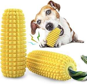 Unique Design: The newly designed corn zigzag-shaped molars can be brushed to pet dog's calculus both horizontally and vertically.
Almost Indestructible: The indestructible dog chew toys Tested and approved by many aggressive chewers. While no dog toy is truly indestructible, but this dog chew toy comes very close.
Healthy Material: This product is made of bite resistant TPR material, which will not be deformed even if dog plays with it for a long time, this product is suitable to small ,medium, and large dogs in any breeds.
Squeaky Dog Toys: this product has a sound function, when the dog bites the toy, the toy will make a sound to attract the dog's attention, increase the dog's interest in playing with this product.
Satisfactory Service: Our dog chew toys have been strictly tested, please don’t worry the quality of our products. We provide satisfactory after-sales service.