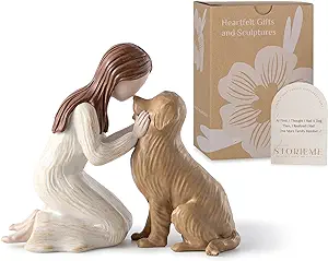 Golden Retriever Gifts for Women: Angel of Friendship Dog Figurines for Dog Lovers, Sympathy Dogs Memorial Gift, Pet Loss Gifts, Dog Owner Gift Ideas