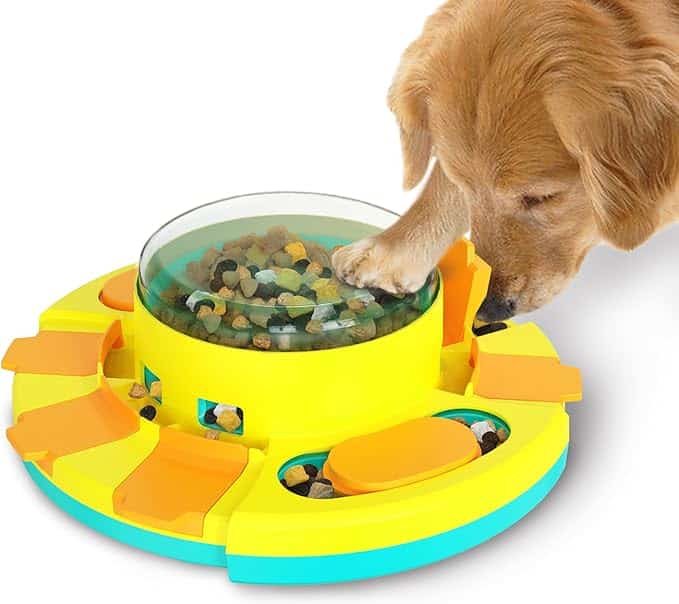 Dog Puzzle - Dog Food Puzzles Toy Feeder, Treat Puzzle Toys for Dogs (Push)