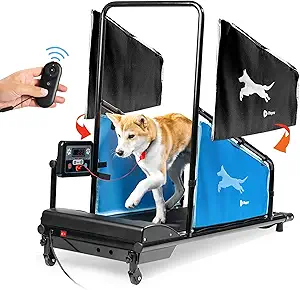 Lifepro PawRunner Dog Treadmill for Small Dogs, Dog Treadmill for Medium Dogs, Pet Treadmill for Dogs up to 130lbs, Dog Pacer Treadmill Indoor Dog Running Machine, Small Dog Treadmill for Dog Fitness

IMPROVE YOUR DOG'S HEALTH: PawRunner doggy treadmill improves your pet's blood circulation and blood pressure. Our dog running machine helps dog lose weight. Taking care of your dog's health has never been easier without our pet treadmill for dogs.
EFFECTIVE EVERYDAY EXERCISING: Remote control adjusts speed of dog exercise wheel - Even you are busy, your pet will not miss exercise. Whether it's too hot, too cold, or bad outside, support your pet's exercise routine with our dog exercise machine.