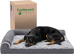 Orthopedic foam base supports joints and relieves pressure points
L-shape bolsters support pet's head, helping to align spine for maximum comfort
Bolsters support pet's back and hips, providing additional support
Bed cover is fully zippered and removable for machine washing