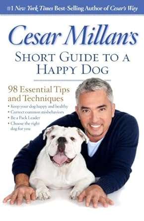 After more than 9 seasons as TV’s Dog Whisperer, Cesar Millan has a new mission: to use his unique insights about dog psychology to create stronger, happier relationships between humans and their canine companions.

Now in paperback, this inspirational and practical guide draws on thousands of training encounters around the world to present 98 essential lessons. Taken together, they will help dog owners create the most fulfilling life possible with their dogs.

In these pages, Cesar delves into crucial themes that go beyond obedience-school basics to reveal the hearts and minds of our beloved pets. In short, practical takes, he explores:

• The basics of dog psychology
• Instinctual behaviors
• Creating balance and boundaries
• Managing common misbehaviors
• Choosing the right dog for your family
• Helping your dog adjust to life transitions

Throughout the book, inspiring stories from Cesar’s case files -- and from his TV show, Leader of the Pack – provide moving real-world applications and surprising life lessons.

Smart, easy to use, and packed with Cesar's remarkable insights into human and canine behavior, A Short Guide to A Happy Dog is an inspiring tool for anyone looking to live a better life with a beloved member of the family.