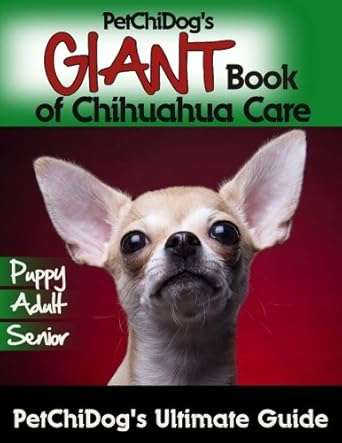 This incredible Chihuahua care book will be your guide for every step of your Chi’s life, from puppy to adult to senior.

At 364 pages, this book about Chihuahuas covers every single aspect that you need to know about: Sections regarding Chihuahua appearance (coat, size variations, non-official varieties, color), how to facilitate a smooth transition into the home, a complete puppy care chapter, extensive feeding & nutrition info (10 sections), and every single behavioral topic that applies to Chihuahua puppies and dogs (30 sections) which allows you to correct current problems and prevent future ones.

Behavioral sections include ‘Your Chihuahua’s Personality’ which covers the importance of not leaving your Chihuahua’s personality up to chance. You’ll learn how your everyday actions and training methods will help cultivate your Chi’s acceptance, tolerance, and ability to interact with you and the rest of the world in a positive way.