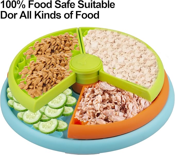 【Slow feeding design-IQ improvement】The Atdoall slow-feeding dog bowl is designed with a unique 3-layer maze mechanism, which can effectively slow down the dog's eating speed and train the dog's thinking. Thereby preventing indigestion and obesity and improving the dog's intelligence.
【Slow Feeder】Relieve pets' boredom and anxiety. Dogs need to mentally challenge themselves to rotate each level and find hidden treats. Keep them busy. This not only stimulates the dog's brain, but also trains their IQ.
【High quality & safe material】 The slow feeder dog puzzle bowl is made of non-toxic, pet-safe, food-safe pp (polypropylene) material that is easy to rinse and has rounded edges to prevent pet eating injuries. You can buy it with confidence for your dog. The product straight warp is 10.35 inches, suitable for medium and large dogs, cats and other pets. Note: No toy is indestructible. Do not leave toys with unsupervised pets.
【Multifunctional Function】Slow down your dog's eating speed and promote their digestion, thereby preventing them from obesity and bloating. As an educational toy, it can not only consume the dog's energy, but also exercise the dog's reaction ability, thereby reducing the damage to the furniture.
【Non-slip dog bowl】 The slow feeder dog bowls features a rubberized non-slip pad on the bottom, which ensures that the toy stays stable during play, no more worrying about flipping, sliding and scratching the floor. It can effectively reduce cleanup time.
【Buy with Confidence】Your satisfaction is always our top priority. If you are not completely satisfied with our large dog bowls or have any questions, please feel free to contact us, we will be sure to solve the problem for you at the first time!