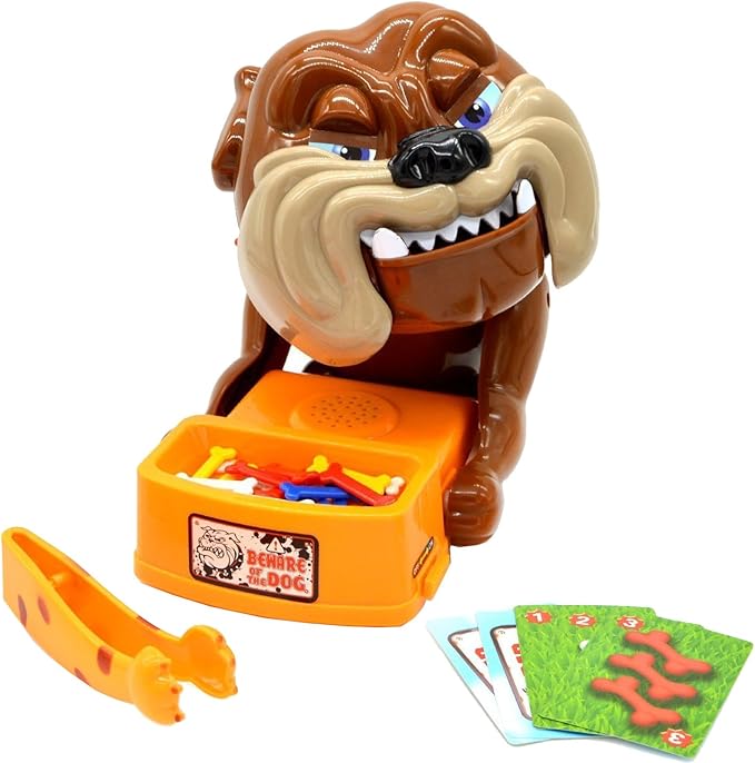 Beyoung Funny Parent Child Games Beware of The Dog Don't Wake The Dog Toys, Dog Board Games, Funny Electronic Pet Dog Toys, Bad Dog Gnaw Bones(ABS)