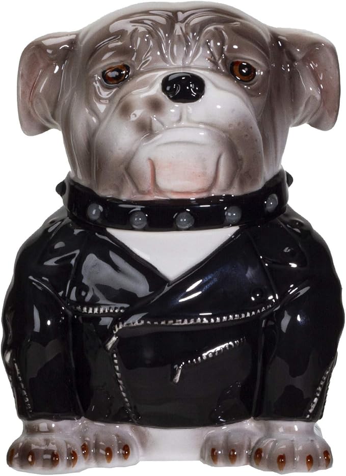 Pacific Giftware Rocker Bulldog Ceramic Cookie Jar