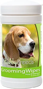 CLEAN YOUR DOG – Removes dirt, dander, odor, and excess hair from hard to reach spots like foot pads, skin folds, arm pits, face and butt!
EASY AND SIMPLE – Perfect between baths to wipe, clean and throw away! It is that quick!
GENTLE WIPES – Formulated with a baby shampoo concentrate, Aloe Vera Gel and Oatmeal Extract to make a soothing and mild wipe to clean your dog!
MADE IN THE USA - Buy with confidence! All Healthy Breeds Wipes are made in federally regulated manufacturing facilities! Excellent customer service and return policy. 100% satisfaction guaranteed!
Healthy Breeds offers an assortment of dog healthcare products, grooming products and treats for over 200 breeds! Make sure to search for your breed! Click the Healthy Breeds hyperlink above the title to see our amazon storefront!