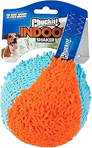 Toy Designed for Indoor Play: The perfect complement to rainy days, hardwood floors, or late-night games of fetch. With lightweight Bounceflex Core Technology, it's soft enough that it won't damage floors or furniture. A great alternative to dog balls
Lightweight and Durable: Multilayer construction provides added durability for long-lasting use. Includes a sturdy strap makit it double as a dog tug toy. Not designed as a dog chew toy, always supervise pets when playing with this toy
Gentle on Dog's Mouths: Covered in soft chenille fabric makes this gentle on your dog's mouths, extending the game of fetch. Measures 4.6" x 5" x 7.75". While designed to be durable, it is not recommended for heavy chewing dogs
Chuckit! Indoor Line Dog Products: Shop the line of Indoor interactive dog toys including the Fumbler, Tumble Bumper, Indoor Ball, Squirrel, Shaker, Roller, and Tumbler tough dog toys; great alternatives to tennis balls or stuffed animals
Make Fetch Happen: ChuckIt! interactive dog toys are designed with you and your dog in mind to enrich the human-animal bond and help dogs stay active. Our Indoor and outdoor dog toys include balls for dogs, puppy toys, dog tennis balls, flyers and more