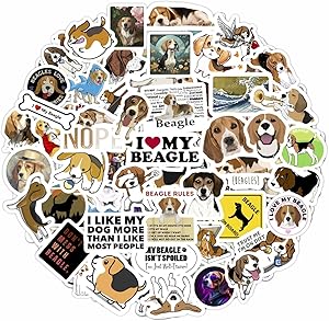 High Quality - You can be sure that only high-quality vinyl is used for Beagle stickers. Our stickers are made of durable vinyl material, ensuring long-lasting adhesion and vibrant colors.
STICKER SHEETS - Beagle sticker pack contains several sheets. Sticker sheets are less likely to get damaged or bent compared to loose, cut-out stickers.
WATERPROOF – Beagle stickers are designed to be waterproof, so they are perfect for use on water bottles and outdoor items.
PERFECT GIFT - Surprise your friends and family with these fun and expressive Beagle stickers, perfect for any occasion. Stickers are a great gift for anyone who loves personalizing their belongings.
DECOR - Perfect for decorating laptops, phones, skateboards, luggage, bikes and more. Use them as Beagle party favors and Beagle party decorations. Let your creativity run wild with our diverse sticker designs.