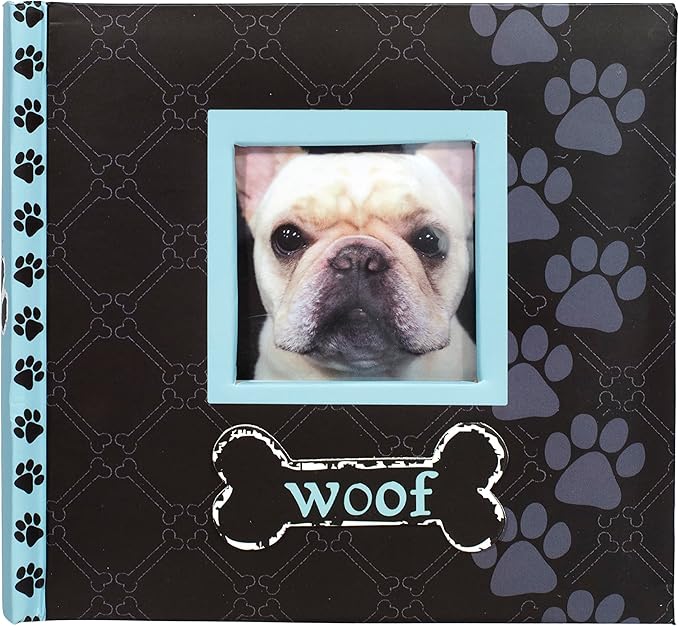 Malden International Designs Woof Photo Album, 80-4x6, Blue